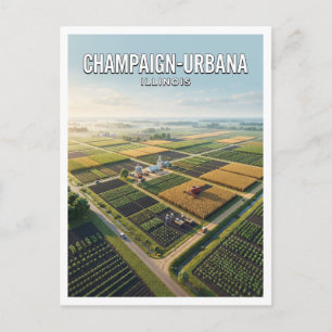 University of Illinois South Farms Urbana Postkarte