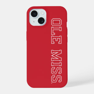 University of Mississippi Ole Miss Schriftzug iPhone 15 Hülle