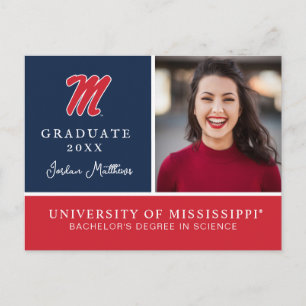 University of Mississippi   Script M Ankündigungspostkarte