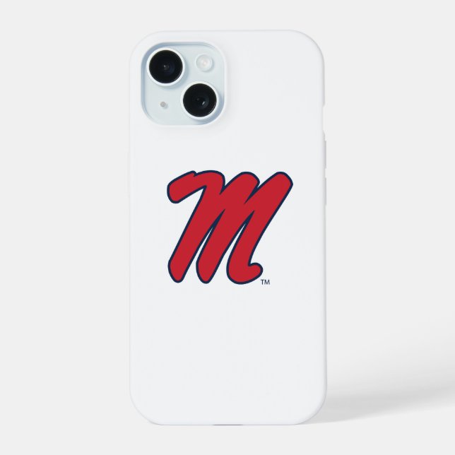 University of Mississippi | Script-M iPhone 15 Hülle (Rückseite)