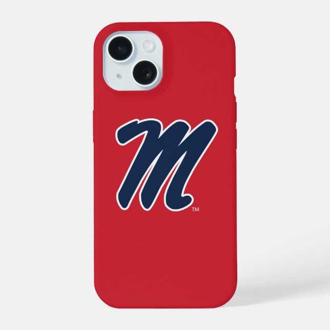 University of Mississippi | Script M iPhone 15 Hülle (Rückseite)