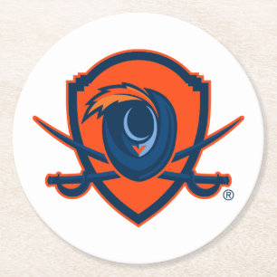 University of Virginia Cavalier Shield Runder Pappuntersetzer