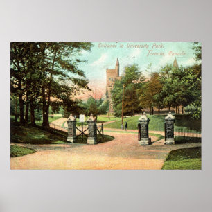 University Park, Toronto Kanada 1907 Vintag Poster