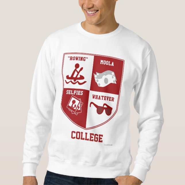 University Wappen Parody Uni Athletic Design Sweatshirt (Vorderseite)