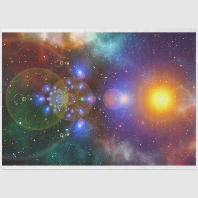 Universum 13 Abstraktes Dekoupage Tissue Paper Seidenpapier (Vorderseite)