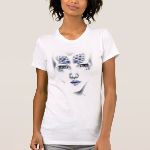 Universum-Alien-Lady-Sci-Fi-Fantasy-Horror-Kunst T-Shirt