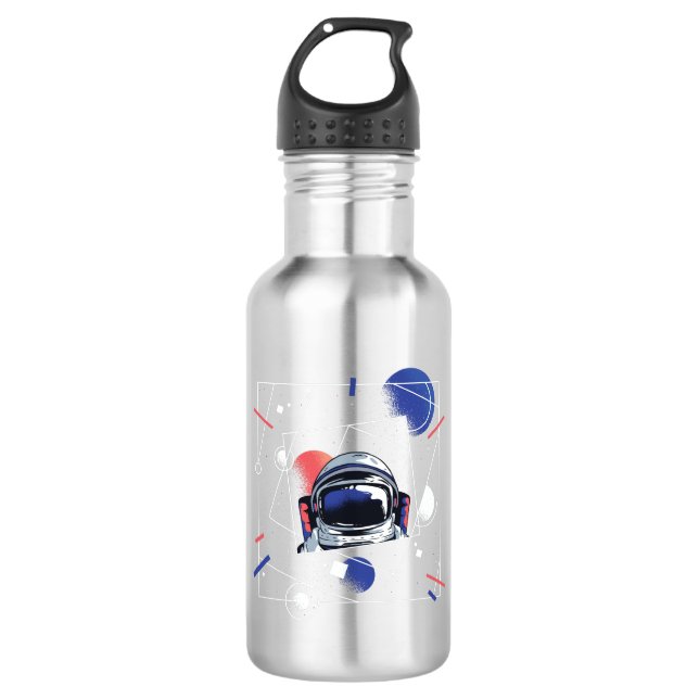 Universum Astronaut Edelstahlflasche (Vorderseite)