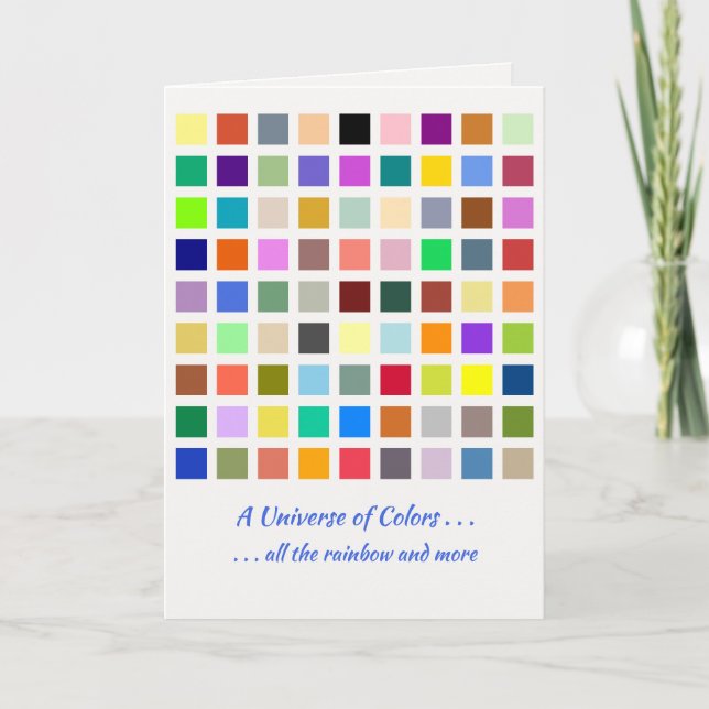 Universum der Farben, der Regenbogen u.v.m. - 81 S Dankeskarte (Vorderseite)