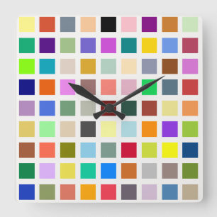 Universum der Farben, der Regenbogen u.v.m. - 81 S Quadratische Wanduhr