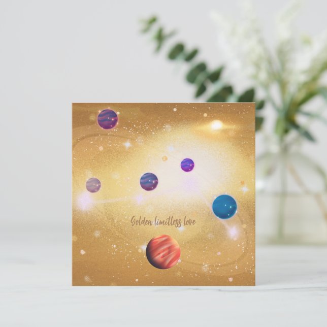 Universum Einladung (Stehend Vorderseite)