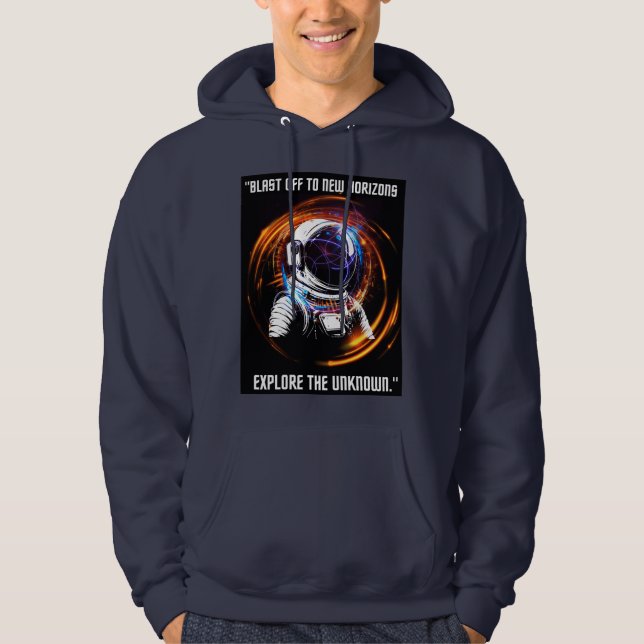 UNIVERSUM ERKUNDEN DIE UKNOWN ASTRONAUT HOODIE (Vorderseite)