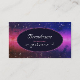 Universum farbenfrohe Galaxie Glitzer Stars Night Visitenkarte