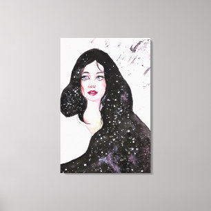 Universum Frau Leinwandbild Leinwanddruck