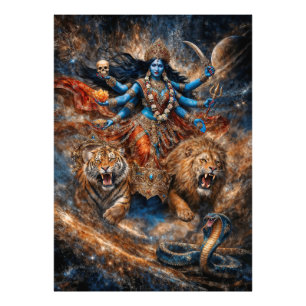 Universum Kräfte der Göttin Kali Fotodruck