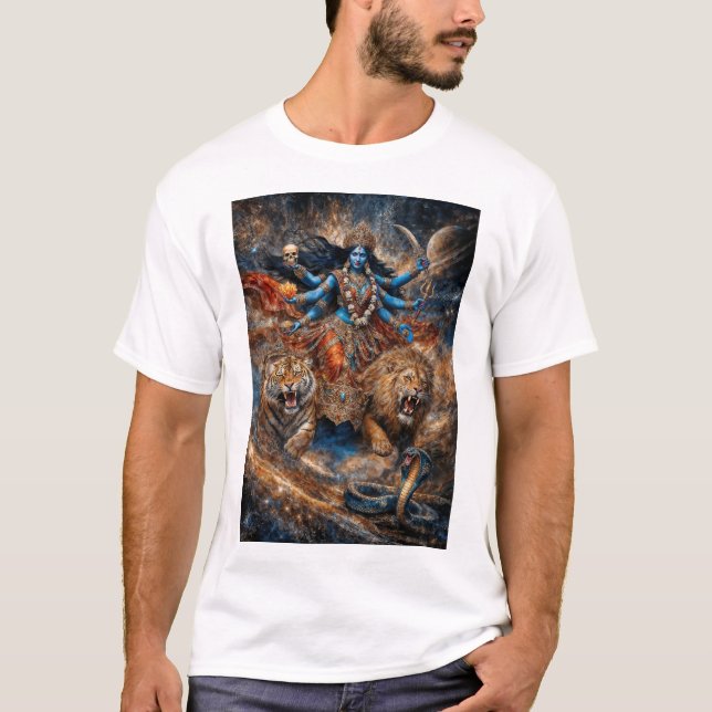 Universum Kräfte der Göttin Kali T-Shirt (Vorderseite)