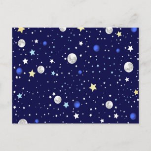 Universum-Muster Postkarte
