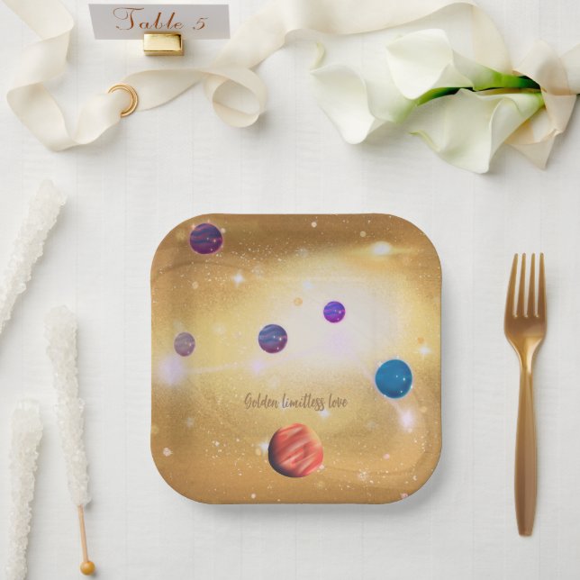 Universum Pappteller (Hochzeit)