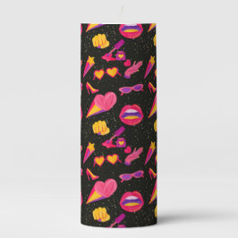 UNIVERSUM PINK STUMPENKERZE