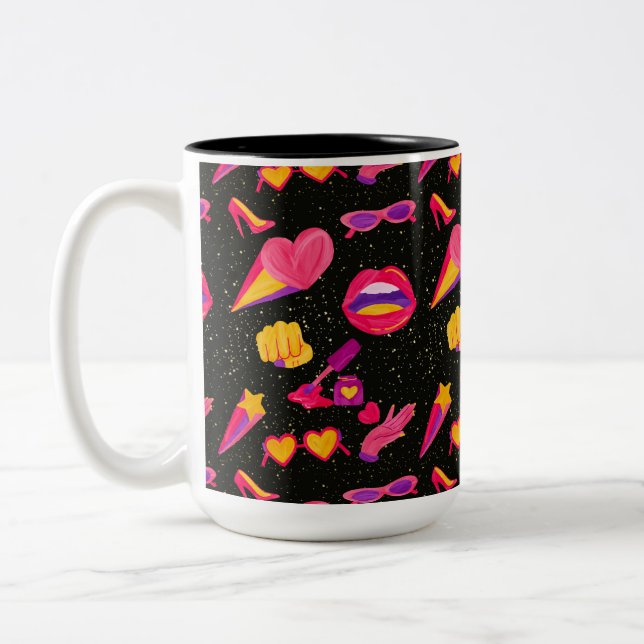 UNIVERSUM PINK ZWEIFARBIGE TASSE (Links)