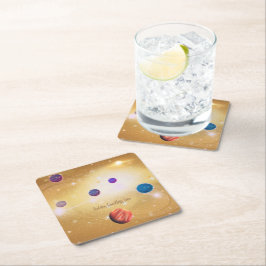 Universum Rechteckiger Pappuntersetzer