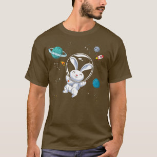 Universum Space Travel Animal Lover Rabbit Bunny T-Shirt