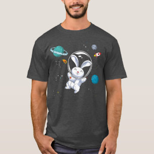 Universum Space Travel Animal Lover Rabbit Bunny T-Shirt
