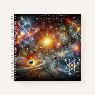 Universum und Quantengleichungen Notizbuch