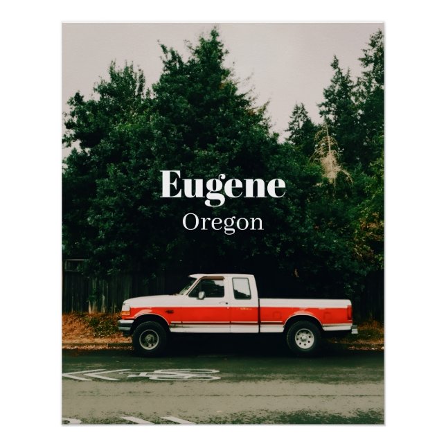 Univestadt Eugene - Oregon Poster (Vorderseite)