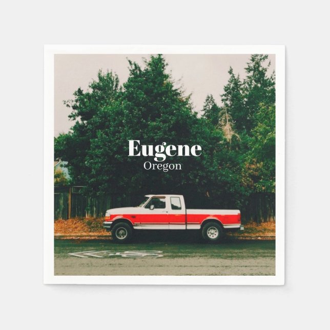 Univestadt Eugene - Oregon Serviette (Vorderseite)