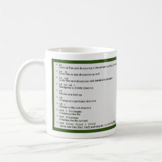 Unix Basic-Befehle Kaffeetasse