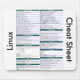 Unix/Linux-Befehls-Spickzettel Mousepad