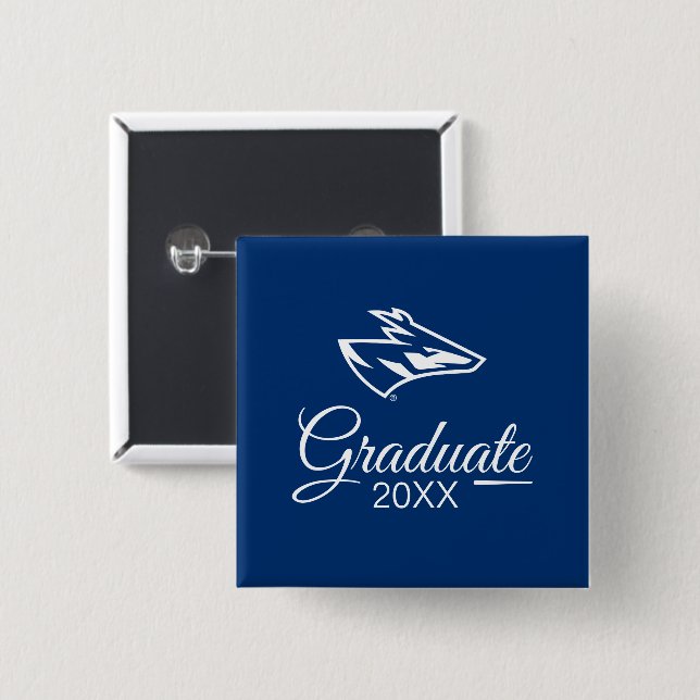 UNK Lopers Graduate Button (Vorne & Hinten)