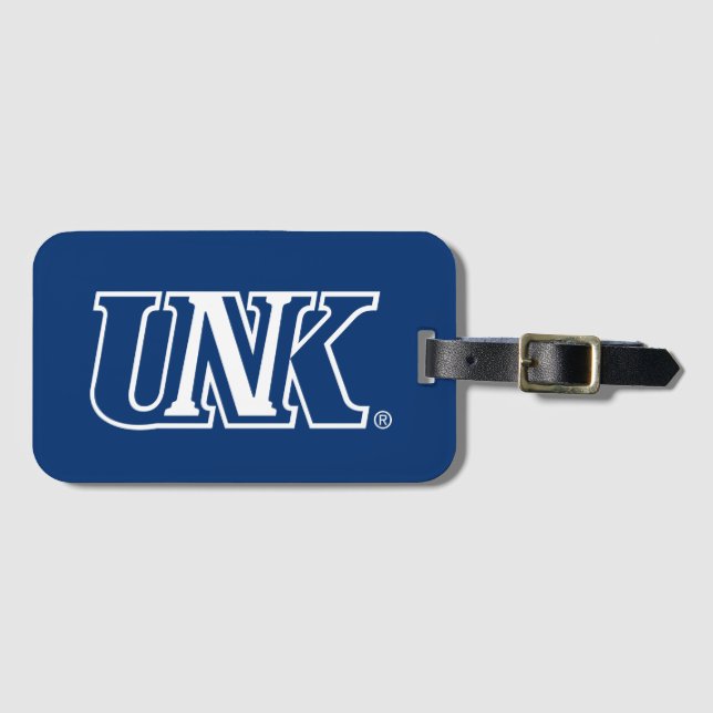 UNK| Universität Nebraska in Kearney Gepäckanhänger (Vorderseite (Horizontal))