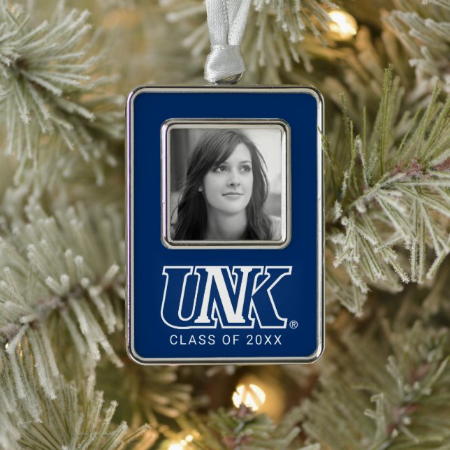 UNK| Universität Nebraska in Kearney Rahmen-Ornament Silber (Baum)