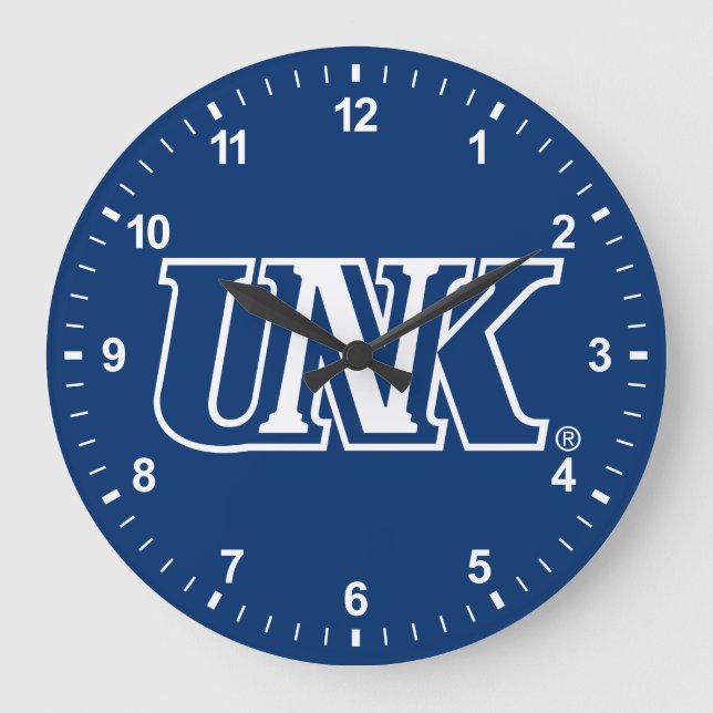 UNK University of Nebraska at Kearney Große Wanduhr (Vorderseite)