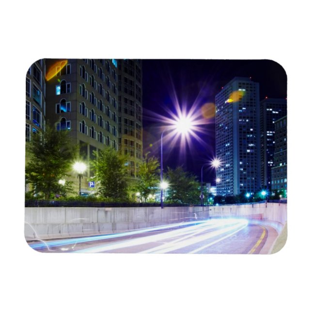 Unklarer Verkehr bei Nacht Magnet (Horizontal)