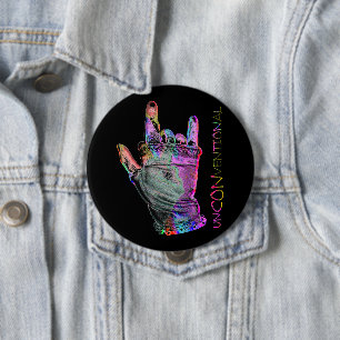 Unkonventioneller Rock-Knopf Button