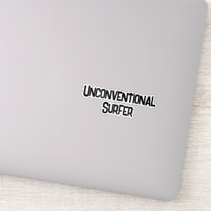 Unkonventioneller Surfer Aufkleber