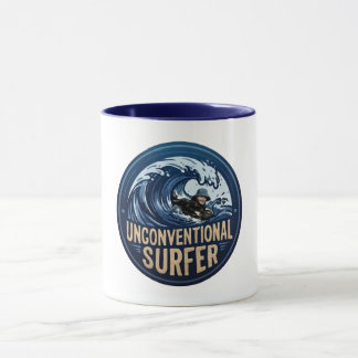 Unkonventioneller Surfer Mat Surfer Logo Tasse