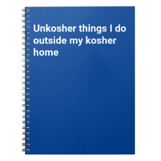 Unkosher-Notebook Notizblock