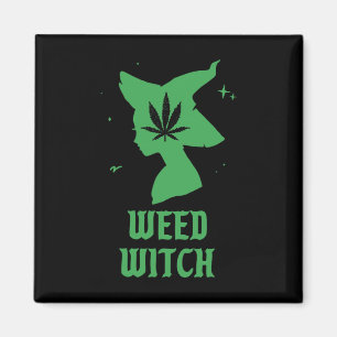 Unkraut Hexe Lustige Gruselige Vibes Halloween Kos Magnet