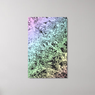 Unkraut in einem Ditch Leinwanddruck