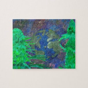 Unkraut-Kunst die Welt durch ©TeddyArt Puzzle