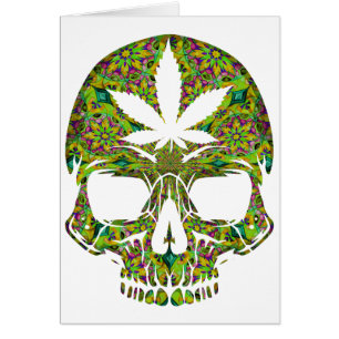 Unkraut-Schädel-Skelett-Kopf