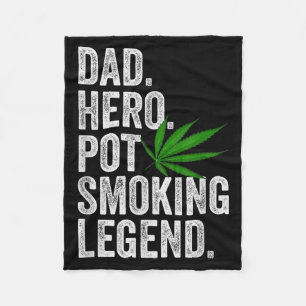 Unkraut-Vater-Shirt Lustiges Stoner-Weihnachts-T-S Fleecedecke