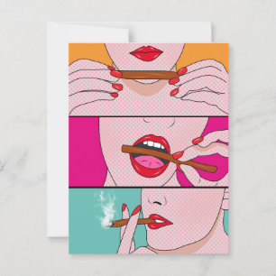 Unkrautdame Postkarte