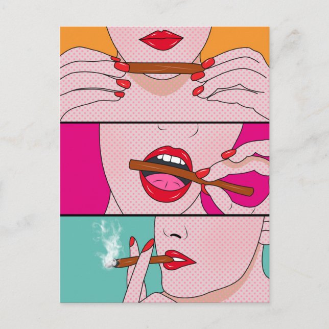 Unkrautdame Postkarte