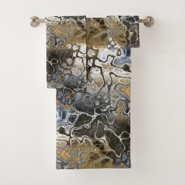 Unkräuter und Himmel abstrakt Badhandtuch Set (Insitu)