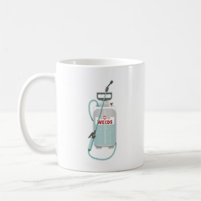 Unkrautvernichtungsmittel Gartenpflege Kaffeetasse (Links)