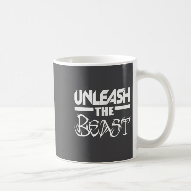 Unleahe C380 Workout Gym Fitness Motivation  Kaffeetasse (Rechts)